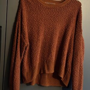 Cozy Brown Textured Sweater